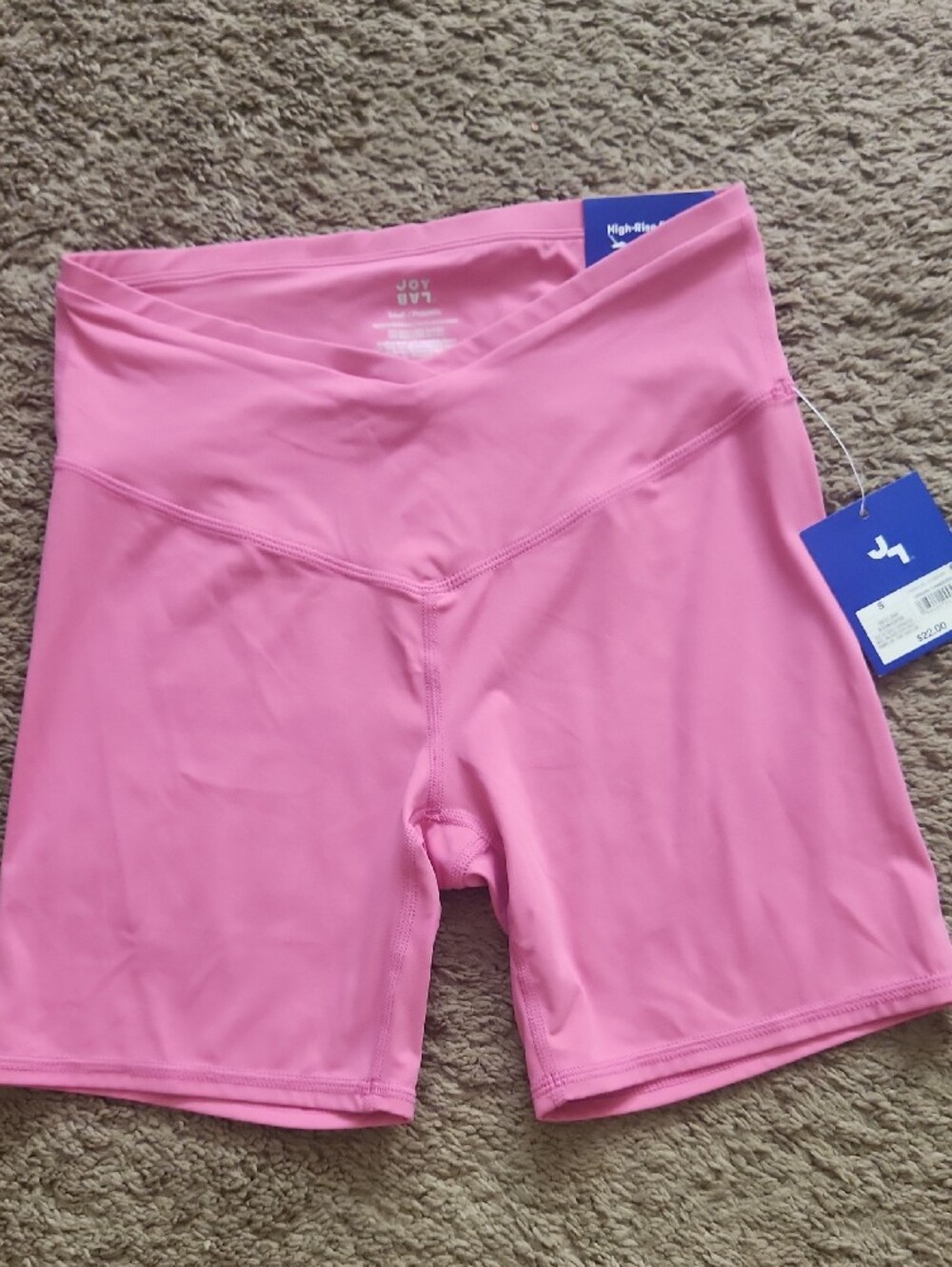 JoyLab High-Rise Womens Bike Shorts Lot Of 3 in Pink and Black NEW NWT Small - Picture 7 of 14